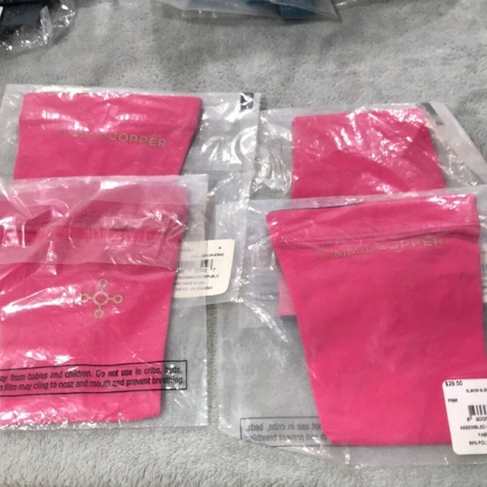 4 Tommie Copper Pink Women's Elbow Sleeves Size M New